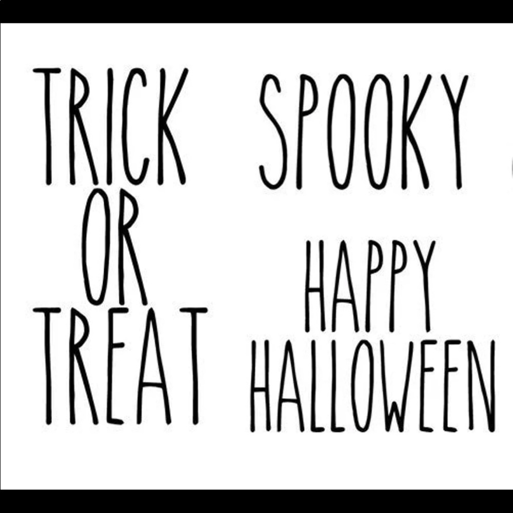 Halloween Rae Dunn inspired vinyl decals.